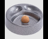 Lucienne Crackle Grey Metal 2 Pipe Ashtray